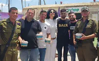 צילום: רועי חדי עידן ורד הפתיע את החיילים בשומרון