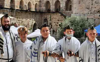 דווקא היום: בני מצווה הגיעו לכותל