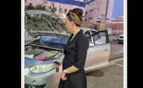 המשפחה נתקעה בכביש, עידית סילמן עצרה לעזור