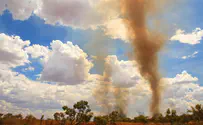 Watch: Soccer players barely avoid being sucked up by dust devil