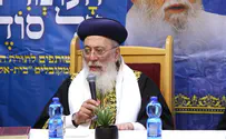 צילום: מתוך השידור החי הרב עמאר קורא לתמוך בישיבת המקובלים
