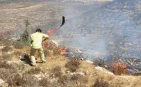 דליקה פרצה ליד היישוב גבעות בגוש עציון