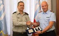 צילום: דובר צה"ל אות הרמטכ"ל הוענק למפקד חיל האוויר הגרמני