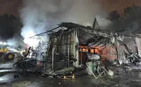 האנגר נשרף כליל במושב משמר השבעה