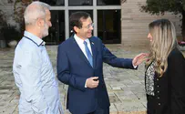 הנשיא הרצוג נפגש עם נטלי ומורדי אוקנין