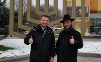 אוקראינה: החנוכיה המרכזית חוללה 