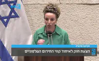 צילום: ערוץ כנסת סילמן לא יכלה לעצור את הדמעות