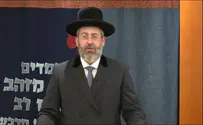 דרשת שבת הגדול של הרב הראשי דוד לאו