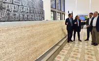 בבית הנשיא הוצבה המצה הגדולה בישראל