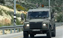 רכב צבאי עלה על מטען צד, אין נפגעים