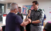 מפקד מג"ב ביקר את משפחת הלוחם שנדרס