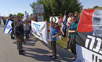 Protesters gather as PM visits outpost home of fallen officer