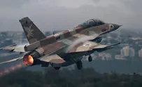 F-16 drops munitions in Jezreel Valley