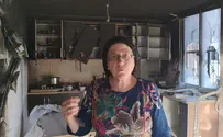 חברת הכנסת אורית סטרוק בבית השרוף בלוד
