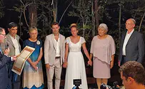 Hadar Goldin's twin brother celebrates wedding