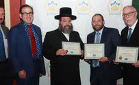 Photo: IHF Rabbis honored by CDC & IHF for successful Uman pilgrimage