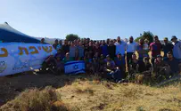 בית המדרש של ישיבת ניר עבר למאחז החדש
