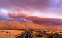Watch: Huge sandstorm chases tourists in China