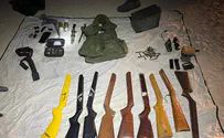 Security forces confiscate weapons, terror funds