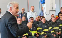 לפיד ובר לב ביקרו במערך הכבאות וההצלה