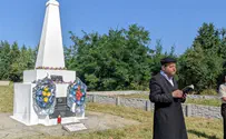 אוקראינה: הרב ציין 80 שנה לחיסול הקהילה 
