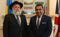השר הבריטי הבטיח לרבה של קייב: "העזרה לא תיפסק"
