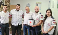 צילום: דוברות מד"א לקה בדום לב בתחנת מד"א וניצל בזכות מפעם