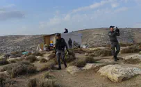 כוחות משטרה והמנהל האזרחי הרסו את גבעת נחלת צבי בבנימין
