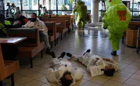 Watch: Security forces prep for chemical attack on light rail