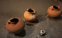 Joseph, Hanukkah and a dreidl made of clay