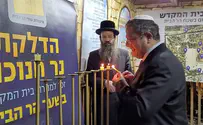 בן גביר הדליק נר חנוכה בשער הר הבית
