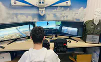 סימולטור טיסה מקצועי בתוך בית החולים