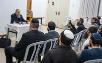 ביקור הרב רימון בבית ספר יהודית בעיר ערד