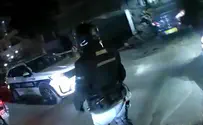 צילום: דוברות המשטרה תיעוד ממצלמת הקסדה של השוטר: נהג בפסילה ונמלט בנהיגה פרועה