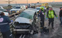 Тяжёлая авария при преследовании угнанного автомобиля