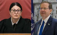 בניסיון להגיע להבנות: הנשיא יצחק הרצוג נפגש עם נשיאת העליון אסתר חיות