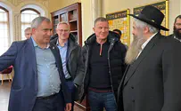 צילום: הרבנות הראשית לאוקראינה בביקורם בקייב: אדלשטיין ואלקין סיירו בקהילות היהודיות