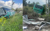 צומת נחשון: 20 נפגעים באורח קל בתאונת דרכים בין רכב לאוטובוס