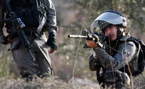 Border Police officers remove anti-terror protestors by force