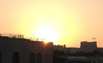 The sun rose today
