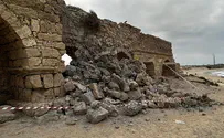 В Кесарии обрушился древний акведук 