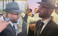 עם מגבעת וחליפה: עומר אדם בחתונה חרדית