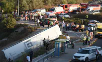Bus carrying youth group members overturns: 50 hurt, 1 seriously