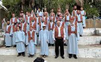 תרגול ניסוך המים ושירת הלווים בירושלים