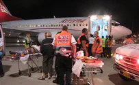 דוברות מד"א הישראלים הפצועים נחתו בארץ