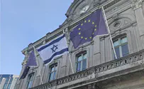 Israel flag flies on EU Parliament in solidarity