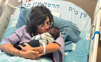 פצועת המלחמה זכתה לחבק את אחיינה החדש