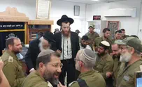 הרב אביגדור נבנצל הגיע לחזק בבסיסי צה"ל