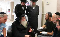 ראש הישיבה מגור ביקר את הגבאי הפצוע