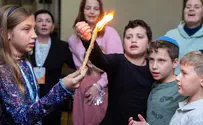 Ukrainian Jews gathering in historic Polish city